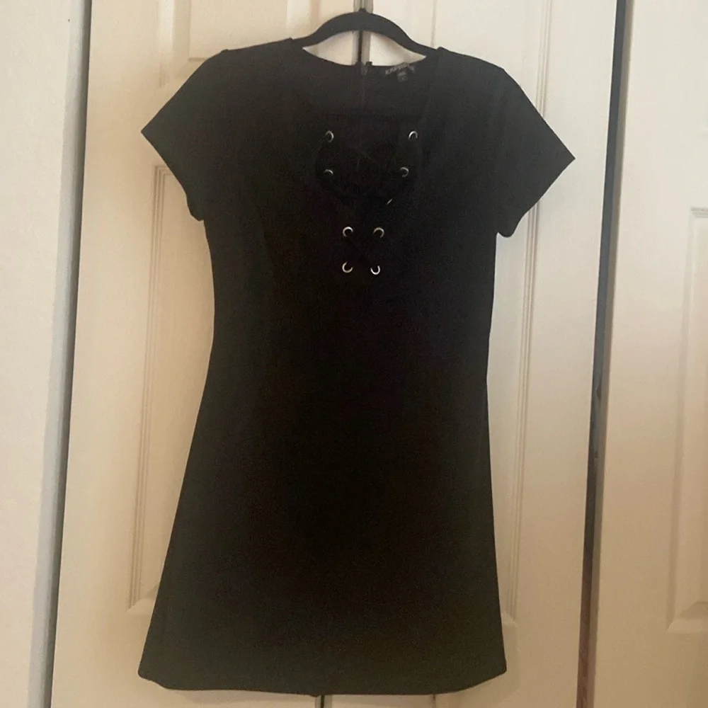 Express faux suede mini dress